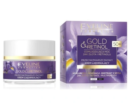 Eveline Gold & Retinol Krem przeciwstarzeniowy do twarzy  50+  50 ml