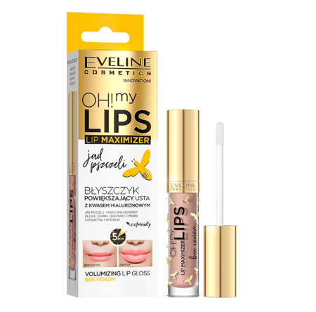 Eveline Oh! My Lips Lip Maximizer Błyszczyk powiększający usta Jad pszczeli 4,5ml